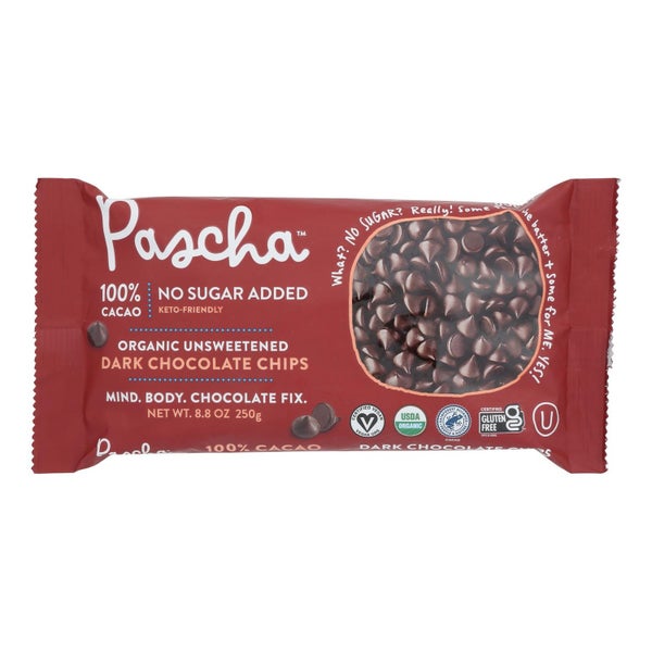 6-PACK OF CHOCOLATE CHIP DARK UNSWEETENED