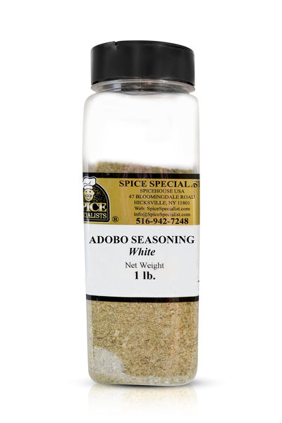12-PACK OF Adobo Seasoning - SUGAR-FREE - LOWER SODIUM - ( White Blend ) - 12 Pack of 1 lb. Containers