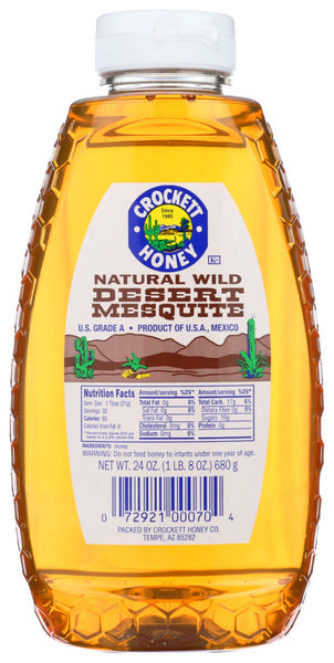 12-PACK OF HONEY NATURAL DESSERT MESQUITE 24 OUNCE - CASE OF 12