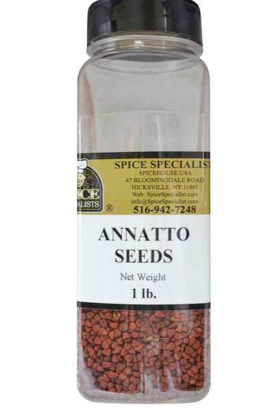12-PACK OF Annatto Seeds Whole - 12 Pack of 1 lb. Containers