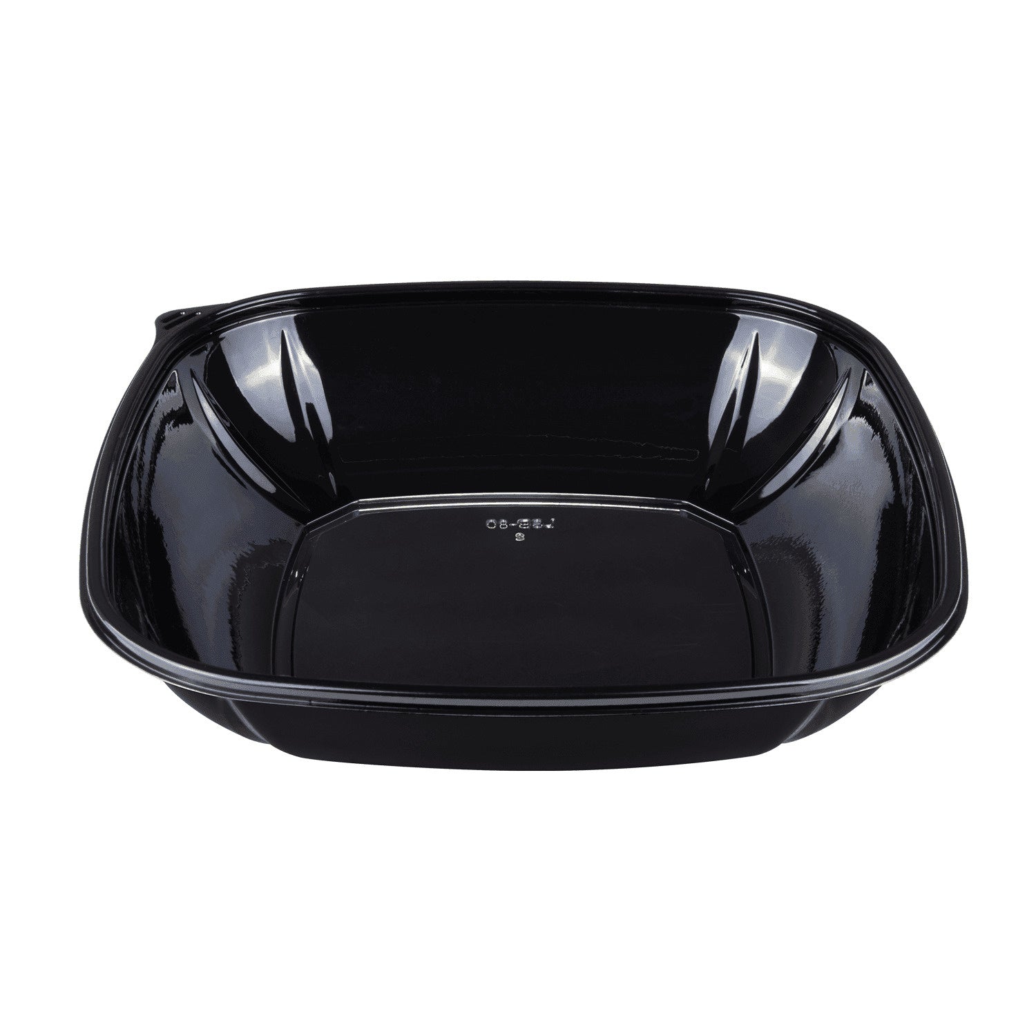 50-PACK OF Bowl Food Karat 50 ct 80 oz Square Disposable Salad Bowls | PET | Black