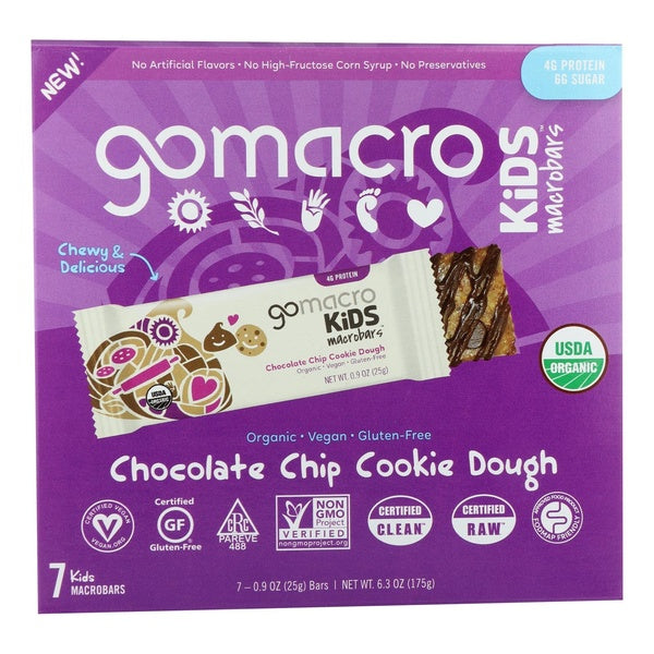 7-PACK OF COOKIE BAR CHOCOLATE CHIP COOKIE DOUGH