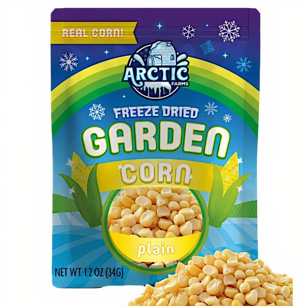 12-PACK OF Corn Freeze Dried - Plain (100% Veggie), Arctic Farms