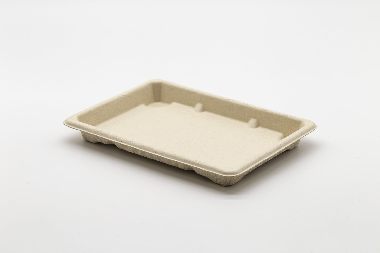 50-PACK OF Fiber Natural 7.3"x5.1"x0.6" Sushi Rectangular Compostable Container 800 counts