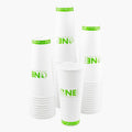 500-PACK OF Cup Hot Karat Earth 24oz Eco-Friendly Paper Hot Cups (90mm), One Cup, One Earth Print - 500 pcs