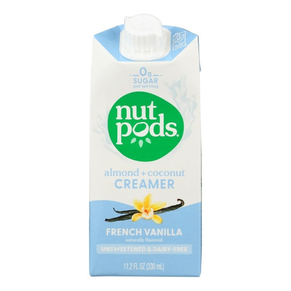 12-PACK OF Creamer Non-Dairy French Vanilla Unsweetened Nutpods 11.2 fz