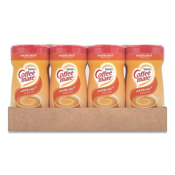 12-PACK OF Cream Coffee-Mate Hazelnut Non-Dairy Powdered Creamer - 15 oz Canister (Pack of 12) for a Rich and Creamy Coffee Experience