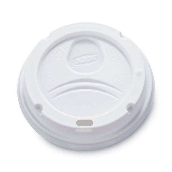 500-PACK OF Lid Dome Dixie 9542500DX White Dome Lids for 10-16 oz Perfectouch Cups & 12-20 oz WiseSize Hot Cups - 500 Count