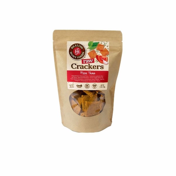 6-PACK OF Crackers Raw Pizza Thins, Healing Home Foods