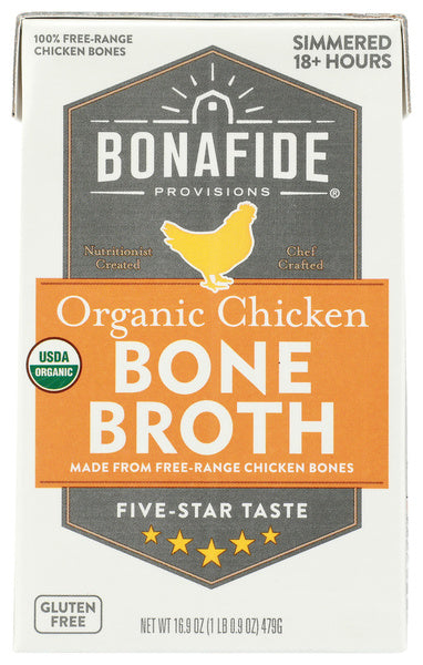 6-PACK OF Broth Chicken Bonafide 16.9 oz