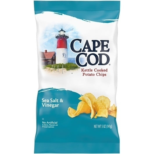 8-PACK OF Chip Sea Salt & Vinegar Cape Cod, 8 - 5 Oz