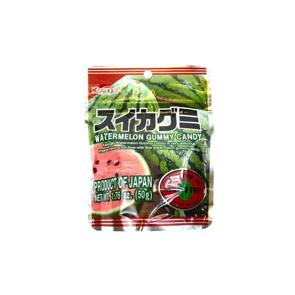12-PACK OF Candy Gummy Watermelon Kasugai 1.76 oz