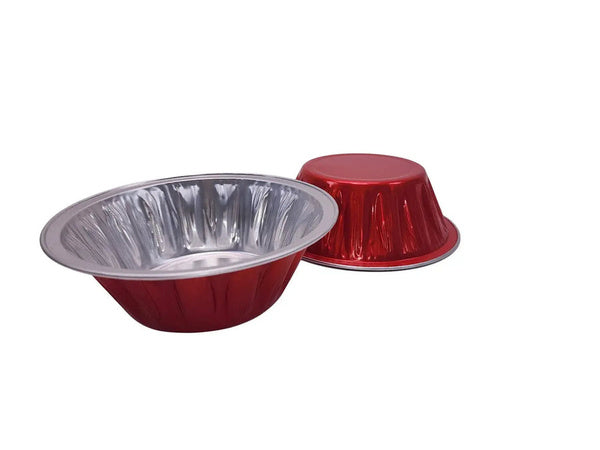 600-PACK OF 18 oz. Jumbo Disposable Aluminum Pot Pie Pan - Red