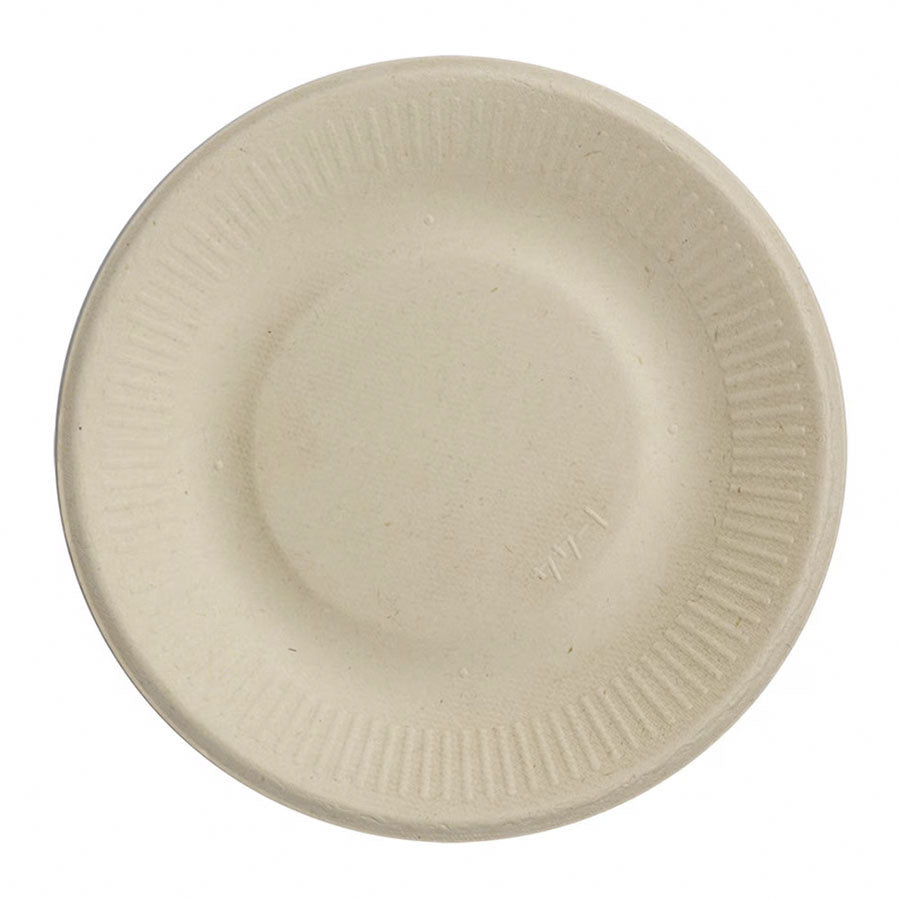 1000-PACK OF PLATE COMPOSTABLE World Centric 6" Fiber Round Plates | No PFAS | 1000 count