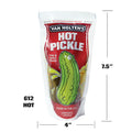 12-PACK OF Jumbo Hot Hot And Spicy Pickle Whole Single Serve Pouch Van Holten Pickles, 12 - 1 Ea