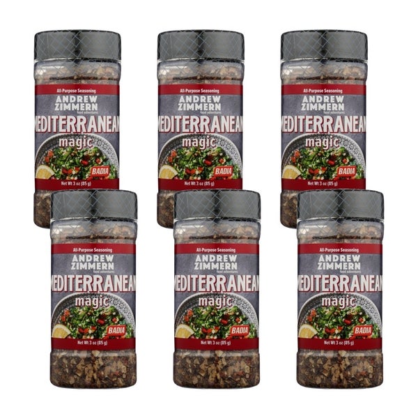 6-PACK OF Seasoning Herb Citrus Mediterranean Andrew Zimmern 4.25 oz