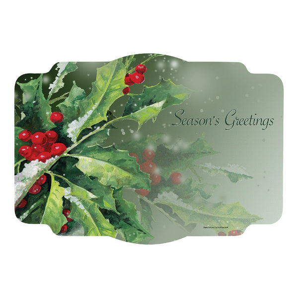 1-PACK OF PLACEMAT PAPER HOLLY GREETING