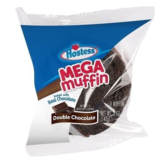 36- PACK OF Double Chocolate Jumbo Muffin Single-Serve Frozen Case Hostess, 12 - 3 - 5 Oz