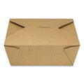 300-PACK OF Container Food GEN KS10124 48 oz. Kraft Paper Take-Out Box - Reclosable and Stackable (300 Count)