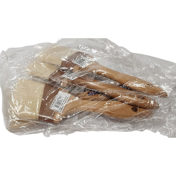 4 IN-PACK OF BRUSH BASTING BOAR W/WOOD HNDL