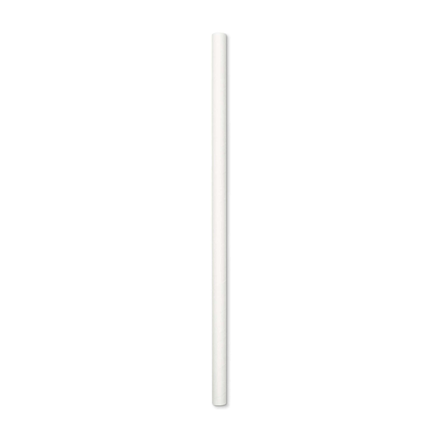 24-PACK OF Straw Paper WRAPPED White 10in