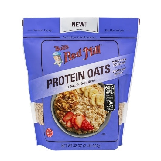 4-PACK OF Breakfast Oatmeal Protein Oats Bobs Red Mill 32 oz