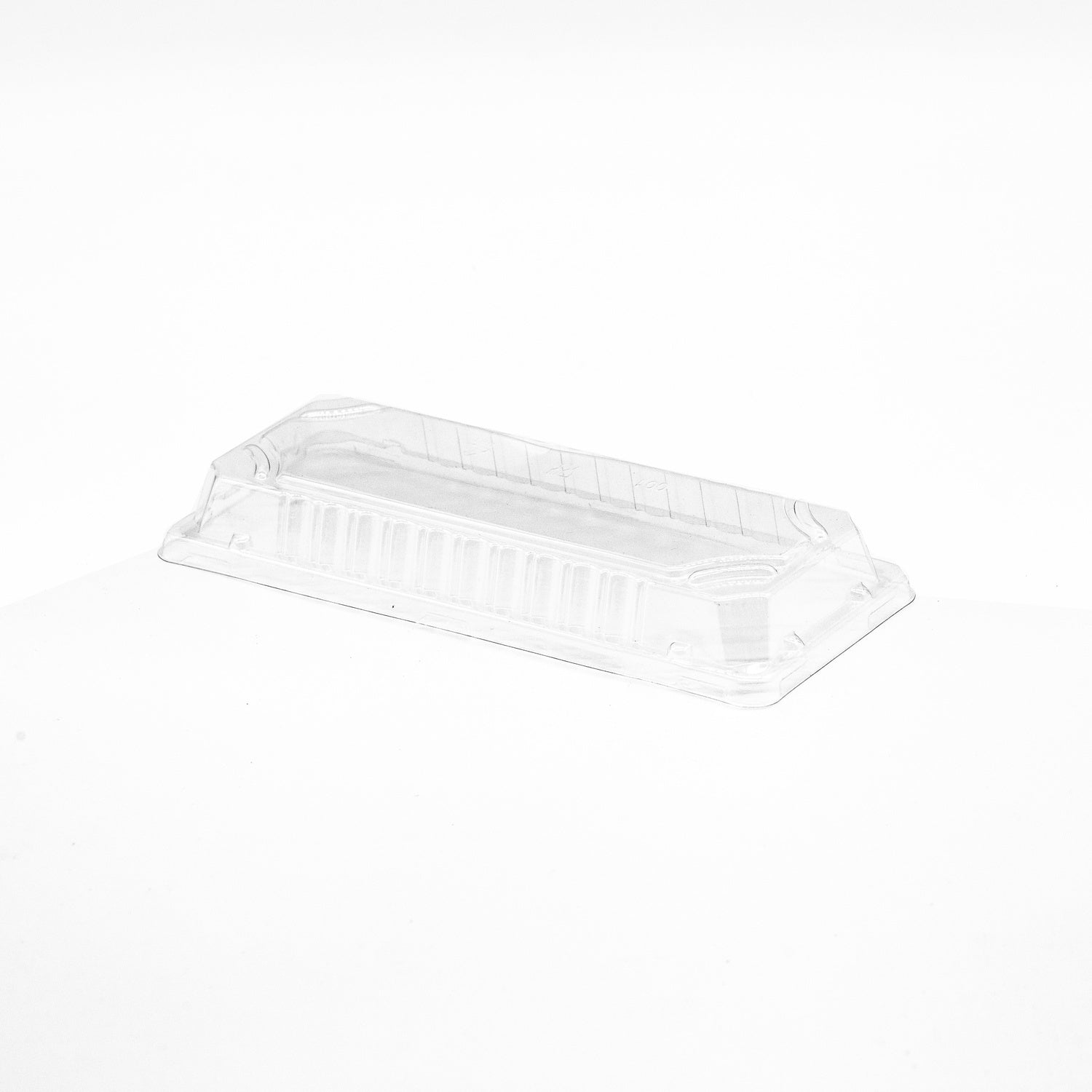 50-PACK OF Lid Plastic Clear Fits 8.7"x3.5"x0.6" Rectangular Compostable Container 800 Counts