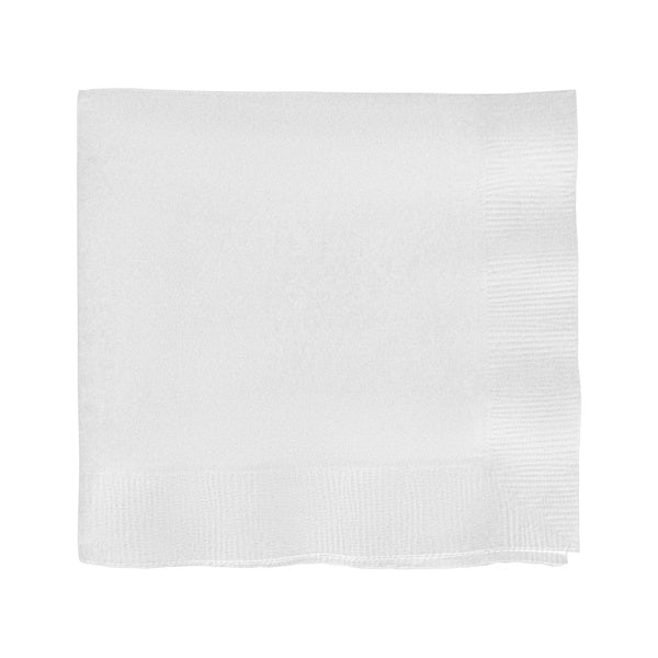 6-PACK OF Cocktail Napkin White Paper