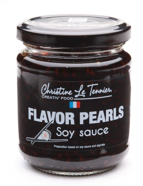 6-PACK OF Flavor Bubble Pearls Topping Soy Sauce, 6 x 7 oz