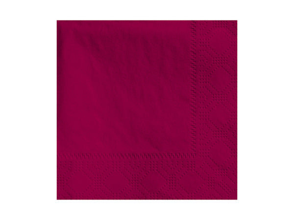 4-PACK OF NAPKIN BEV 9.5X9.5 2PLY BRGNDY