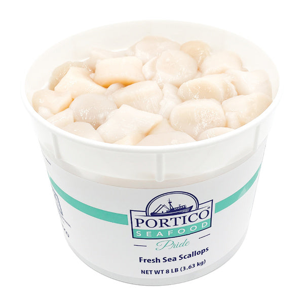 8# AVG-PACK OF SCALLOP SEA FRSH DRY 10/20 CT