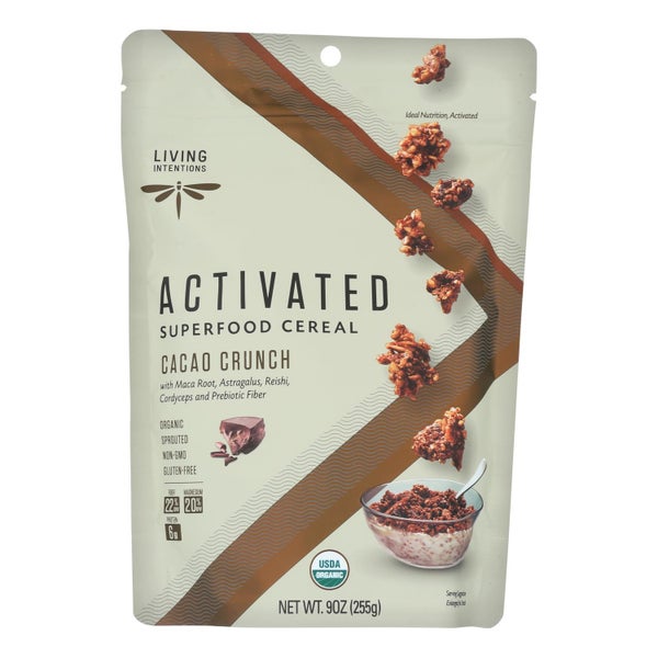 6-PACK OF Cereal Crunch Cacoa Living Intentions 9 oz