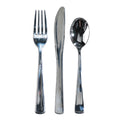 3-PACK OF CUTLERY PLASTIC METALIC K/F/S