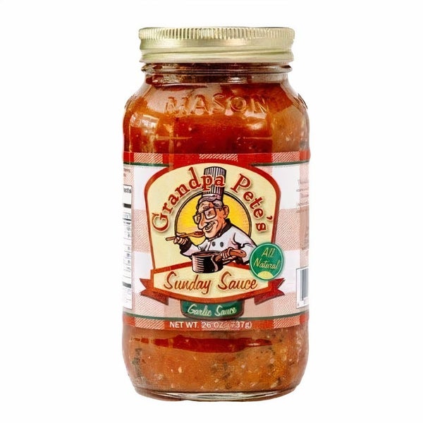 12-PACK OF Sauce Garlic, Grandpa Petes Sauce