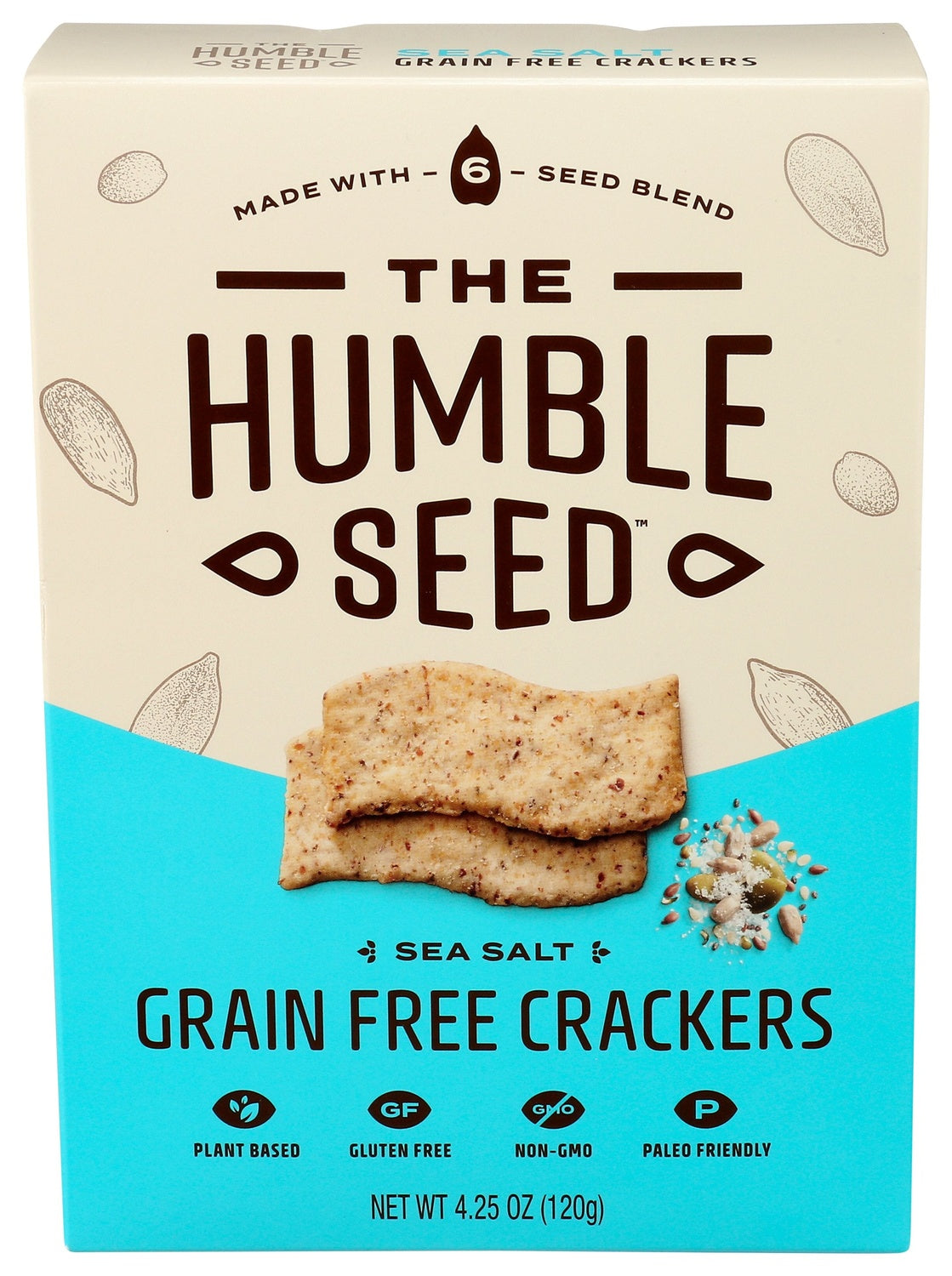 6-PACK OF CRACKER THIN GRAIN FREE SEA SALT