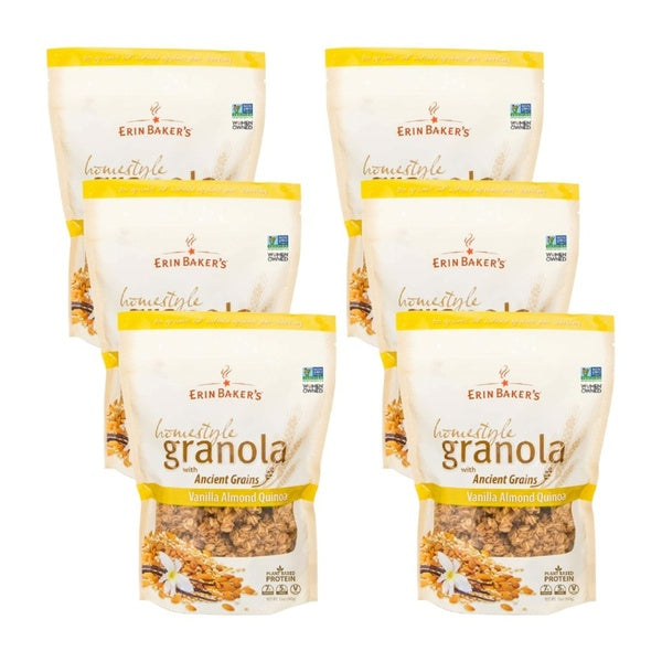 6-PACK OF Cereal Vanilla Almond Quinoa Erin Bakers 12 oz