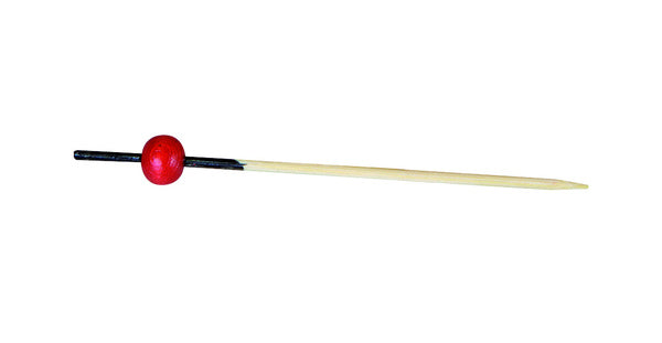 20-PACK OF PICK BAMBOO BLK/RED BEAD 2.7IN