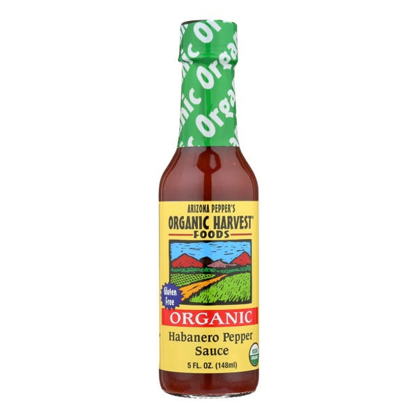 12-PACK OF Sauce Pepper Habanero Organic Harvest Foods 5 fz