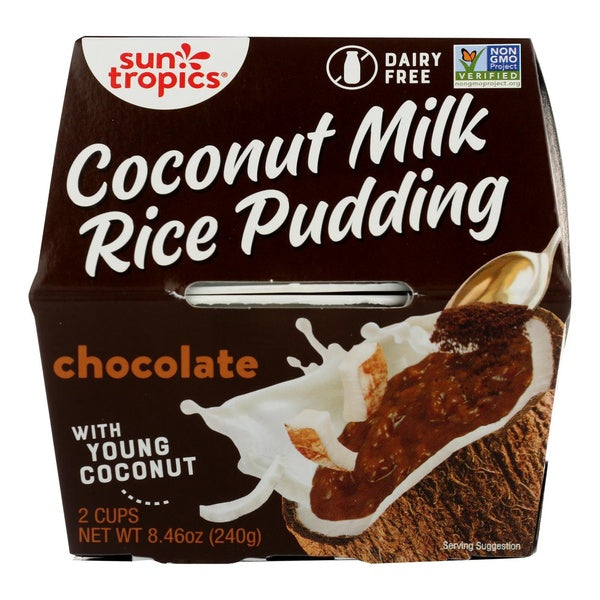 6-PACK OF PUDDING RICE COCONUT MILK, CHOCOLATE