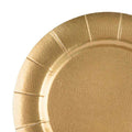 12-PACK OF Plate Paper 13" Charger Gold Round