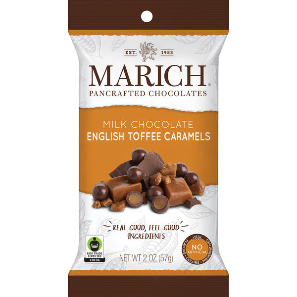 24-PACK OF CANDY CHOC CVRD TOFFEE CARAMEL