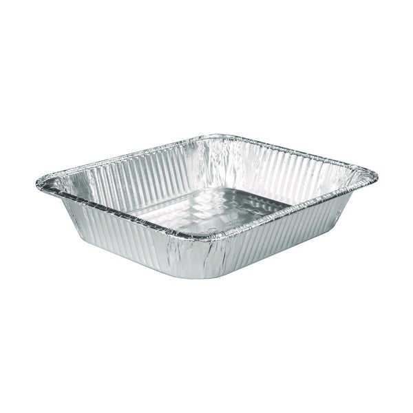100-PACK OF Handi-Foil 32135 10.38 in. x 12.75 in. Half-Size Deep Aluminum Steam Table Pans (100/Carton)