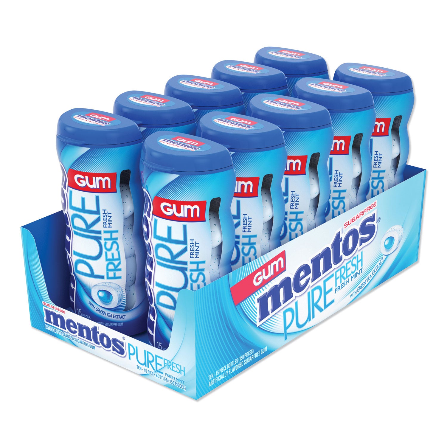 10-PACK OF GUM SUGARLESS MINT