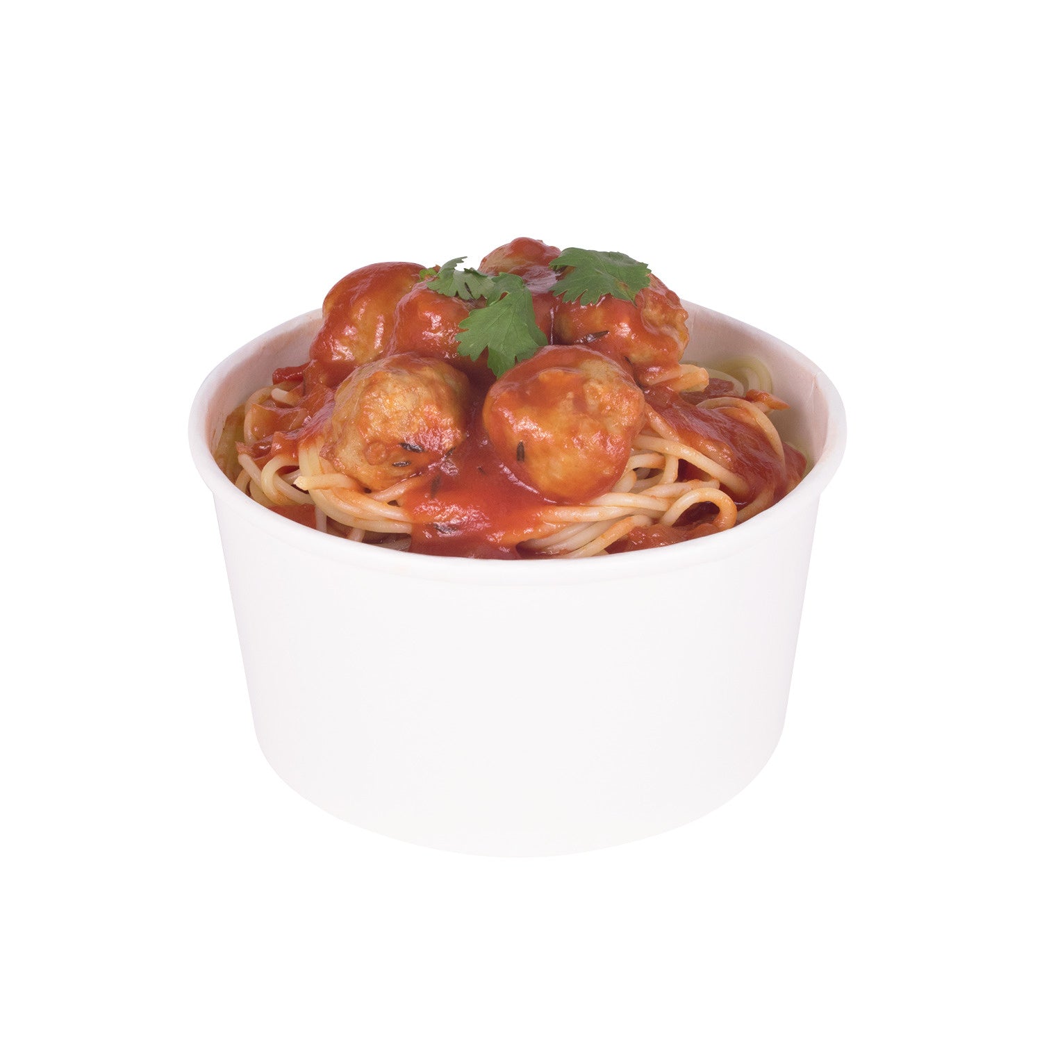 600-PACK OF Container Takeout Karat 600 ct 24 oz Paper Food Containers | 142 mm | White