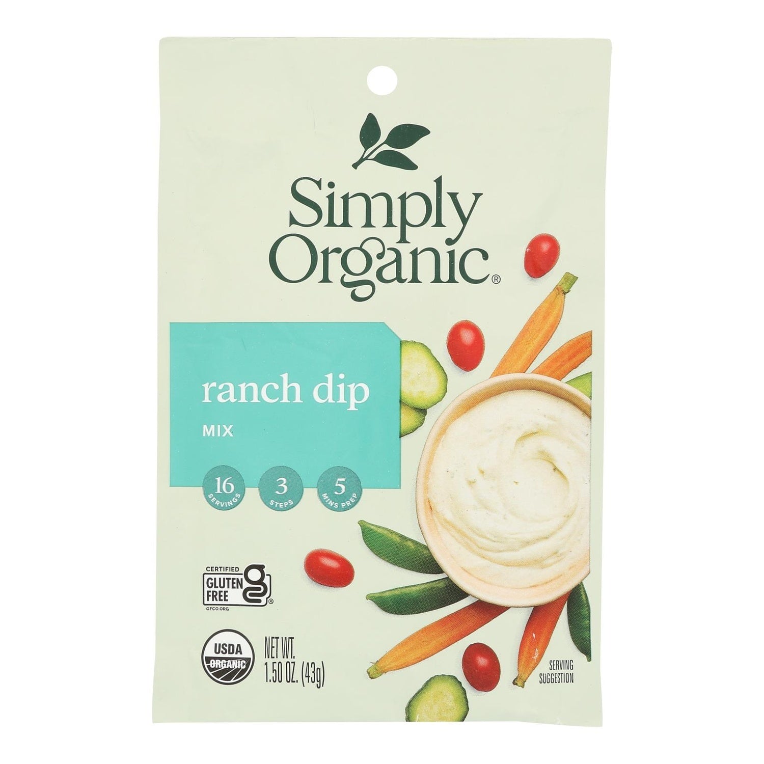 12-PACK OF DIP RANCH GLUTEN FREE