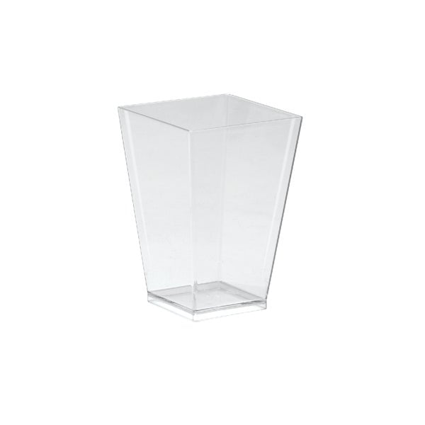 8-PACK OF CUP PLAS 3.5OZ SQ PET TST