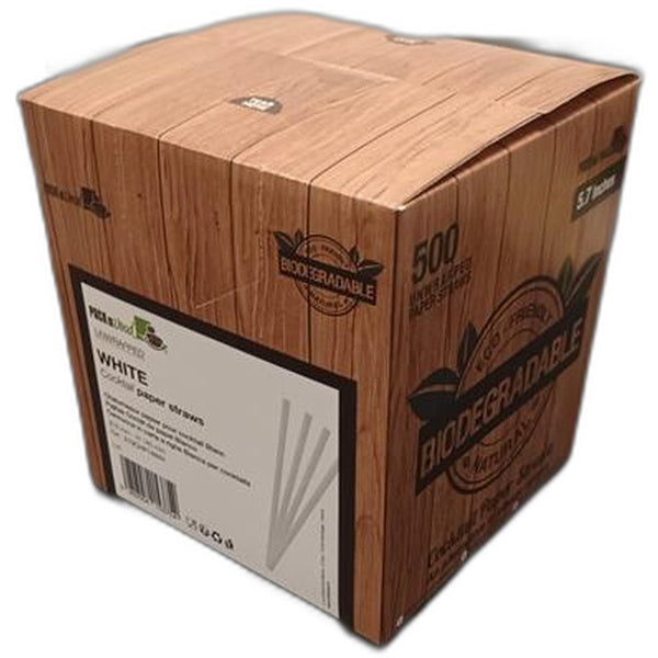 1-PACK OF STRAW PAPER WHITE UNWRPD