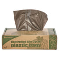 60-PACK OF Eco-Friendly Stout Controlled Life-Cycle Plastic Trash Bags by Envision - 30 in. x 36 in. - 30-Gallon Capacity - 0.8 mil Thickness - Brown (60 Bags per Box)