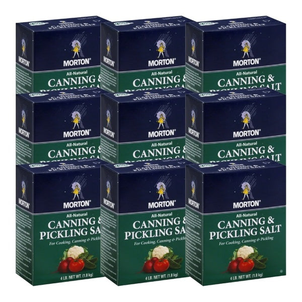 9-PACK OF Spice Salt Canning & Pickling Morton 4 lb