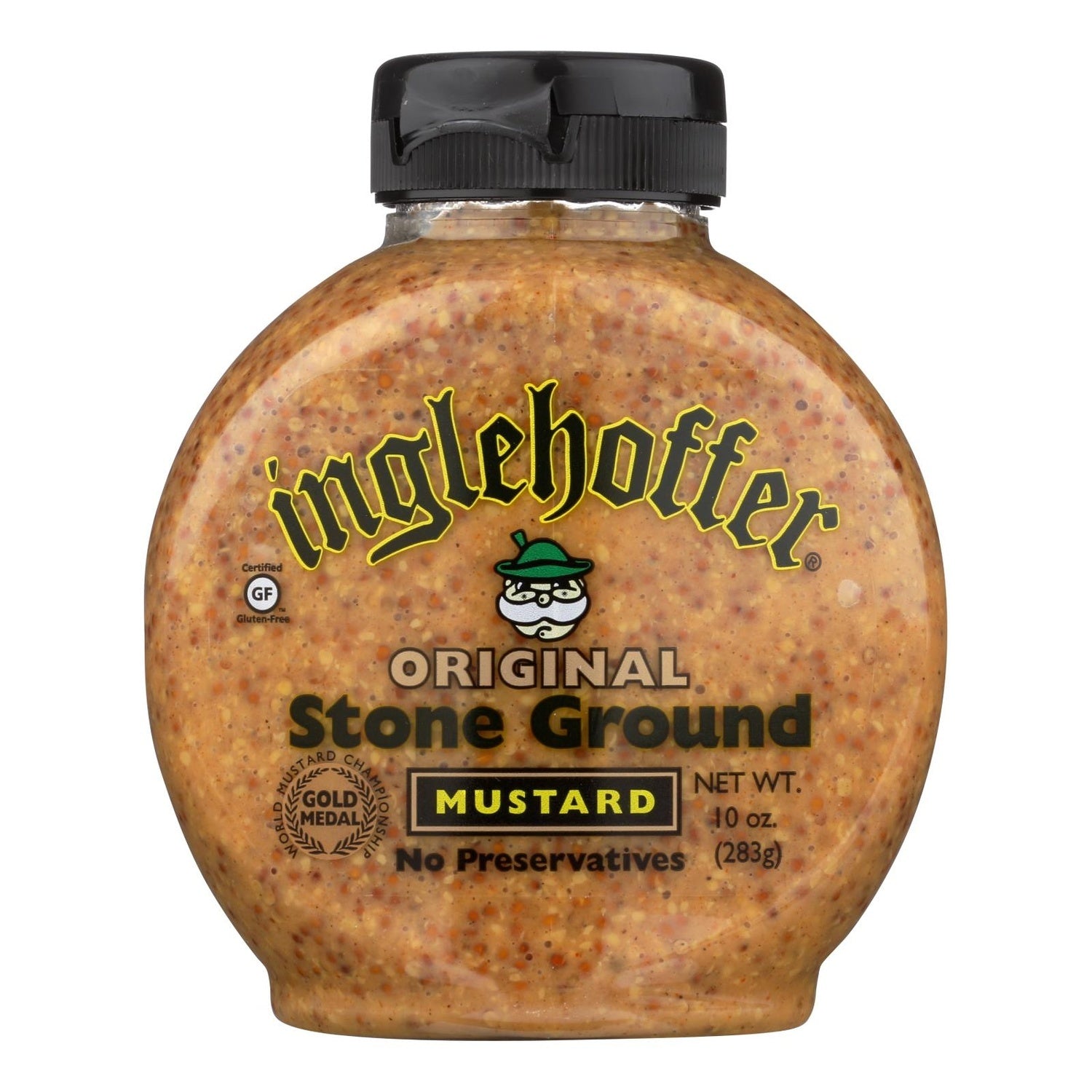 6-PACK OF MUSTARD SQUEEZABLE STONE GROUND